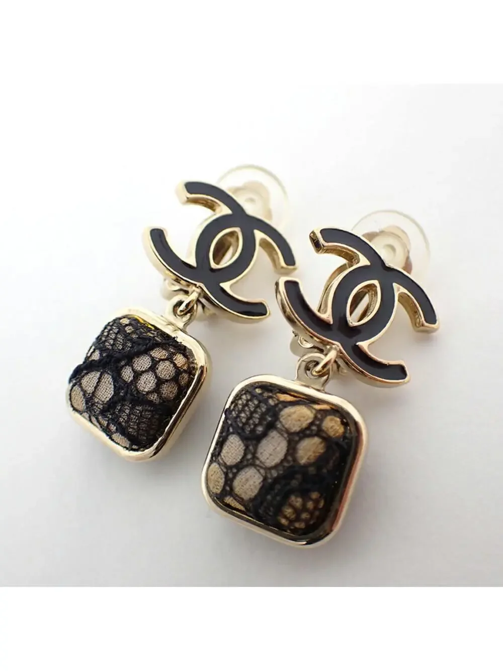 Chanel Cc Logo Clip-On Earrings Metal #228839C87B